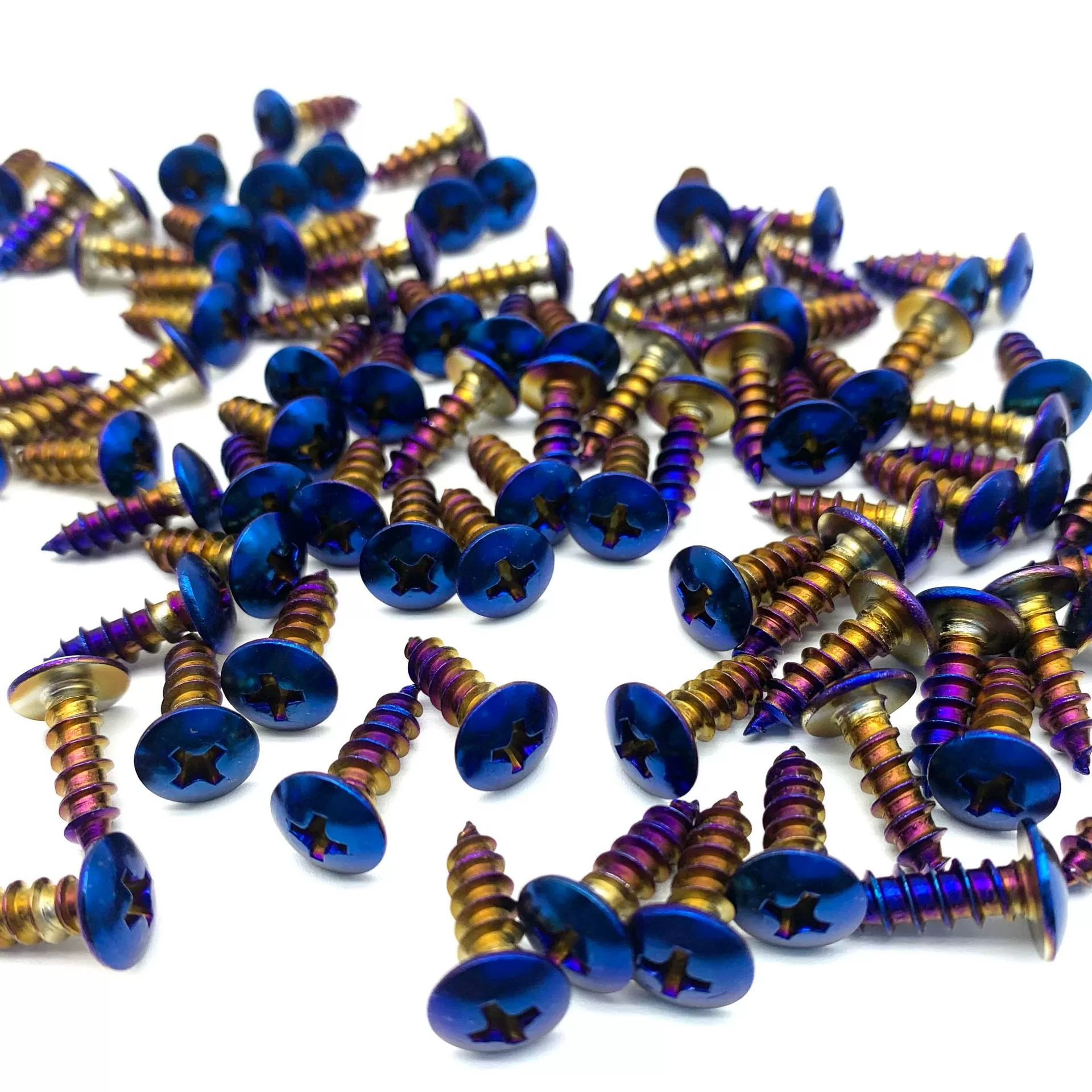 Саморезы из нержавеющей стали синеватого цвета, волокнистые гвозди, саморезы, закаленные крестообразные винты, автомобильные и мотоциклетные аксессуары.