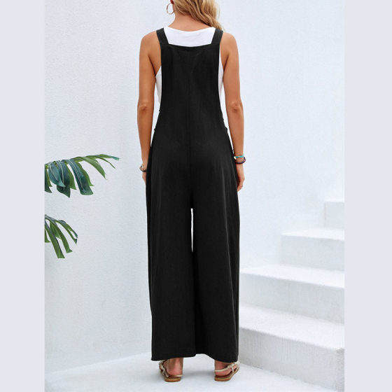 2025 Amazon Selling eBay Independent Wish European and American Women's Clothing Explosions Solid Color Casual Strap Pants