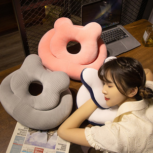 Ice Silk Nap Pillow Student Classroom Sleeping Table Sleeping Small Pillow Office Lunch Break Artifact Lying Pillow Head Cushion