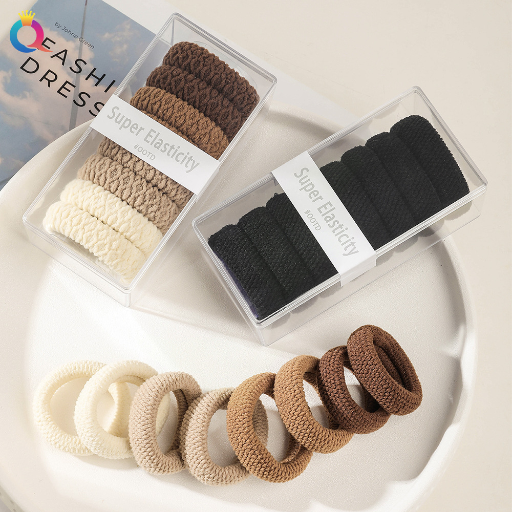 Qiyue High Elastic Hair Coil Thick Boxed...