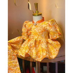 周歲禮服女寶寶高端女童唐裝嬰兒抓周滿月百日宴中式國潮公主裙秋