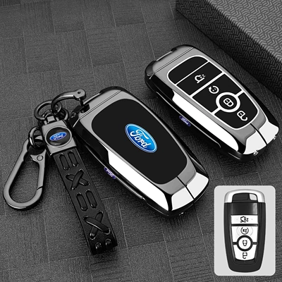 Ford Edge L Key Covers: Static Rod/Key Bag - model-b-mondeo-gun-black-braided-rope-buckle
