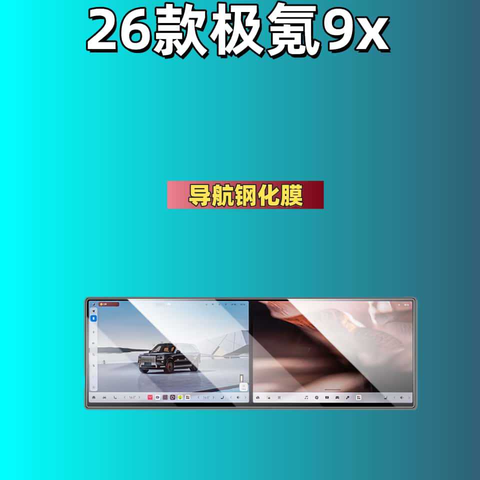 Tempered Film Navigation Central Control Film Car Interior Accessories for Zeekr 009