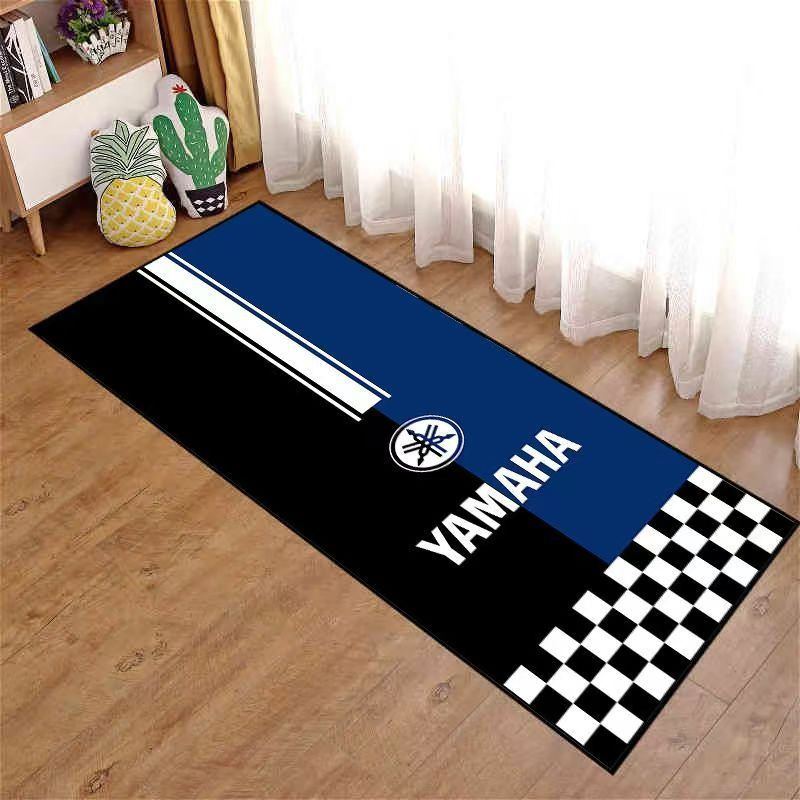 Cross-border Temu American-style diatomite long rug, motorcycle decorative floor mat, dirt-resistant, wear-resistant, easy to maintain, bedside rug