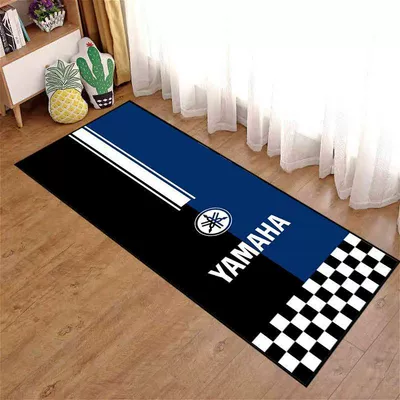 Avtomobil döşəmə paspasları — bedside rug - motorcycle-i-40120cmdiatom-mud