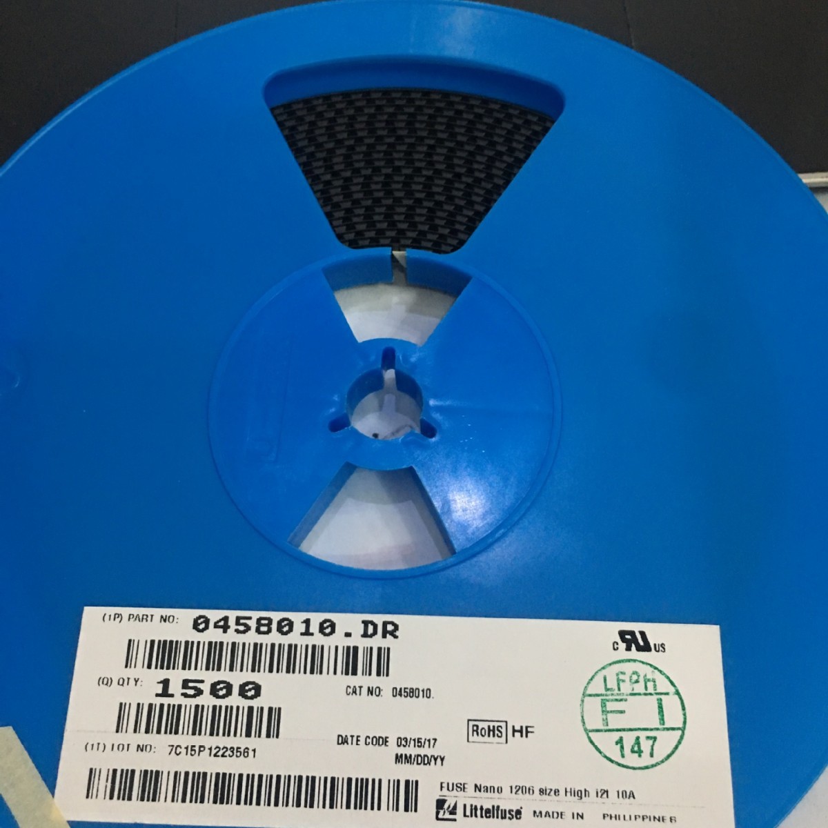 Nano2 1206 6.3A 75V 熔断保险丝 045806.3DR 0458系列 美国力特