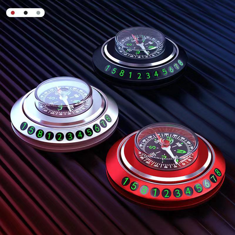 Two-in-one compass parking sign compass ball perfume Seat car perfume car ornaments interior aromatherapy balm