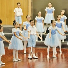 儿童公主演出服中小学生毕业大合唱团诗歌朗诵幼儿园纱裙舞蹈表演