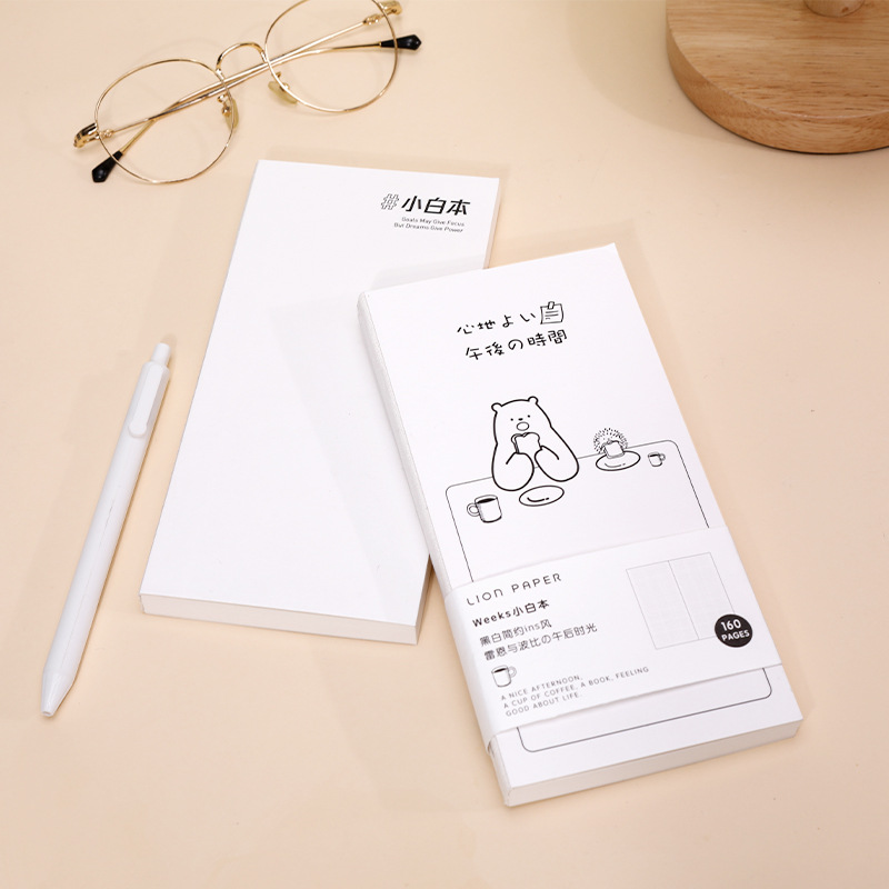 莱恩纸品weeks手账方格本小白本A6周计划随身便携口袋本小笔记本