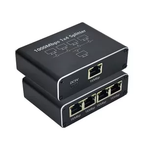 Устройство распределения сети Gigabit сеть 1 точка 4 сетевого сетевого сетевого порта, четыре сетевого кабельного кабельного обменного маршрутизации