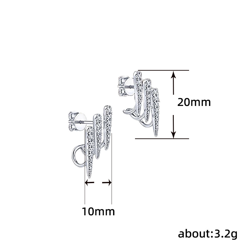 Unique Ear Studs For Women Elegant Minimalist Drop Earrings Autumn_voghion.com
