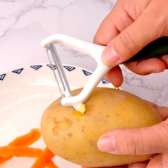 Manufacturer wholesale stainless steel new peeler household stainless steel peeling knife plastic melon planer peeler scraper