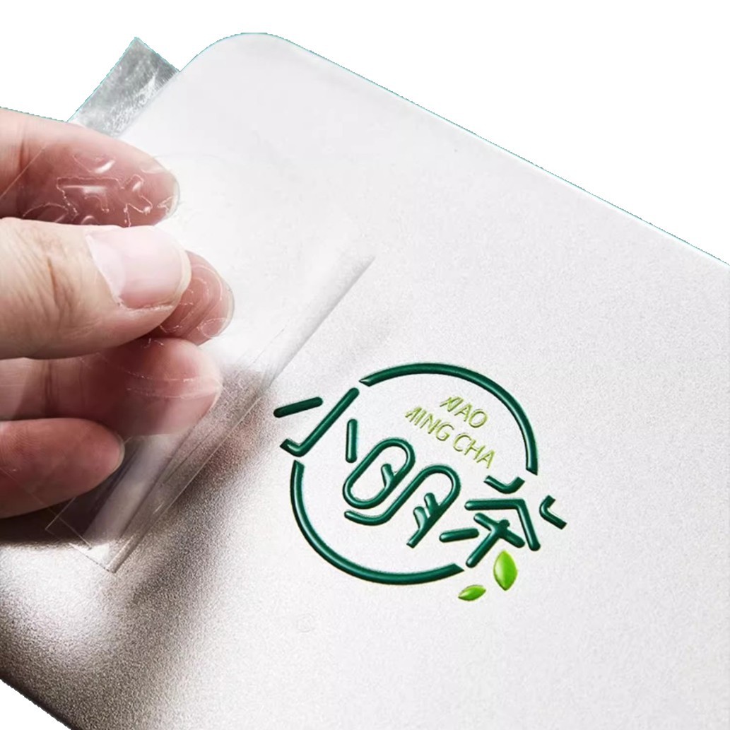 Custom Crystal Label Uv Transfer Stickers, Peel-Off Stickers with Text, Separate Stickers, Logo Laser Foil, Hot Stamping Foil, Silver Foil Stickers, Trademark Labels