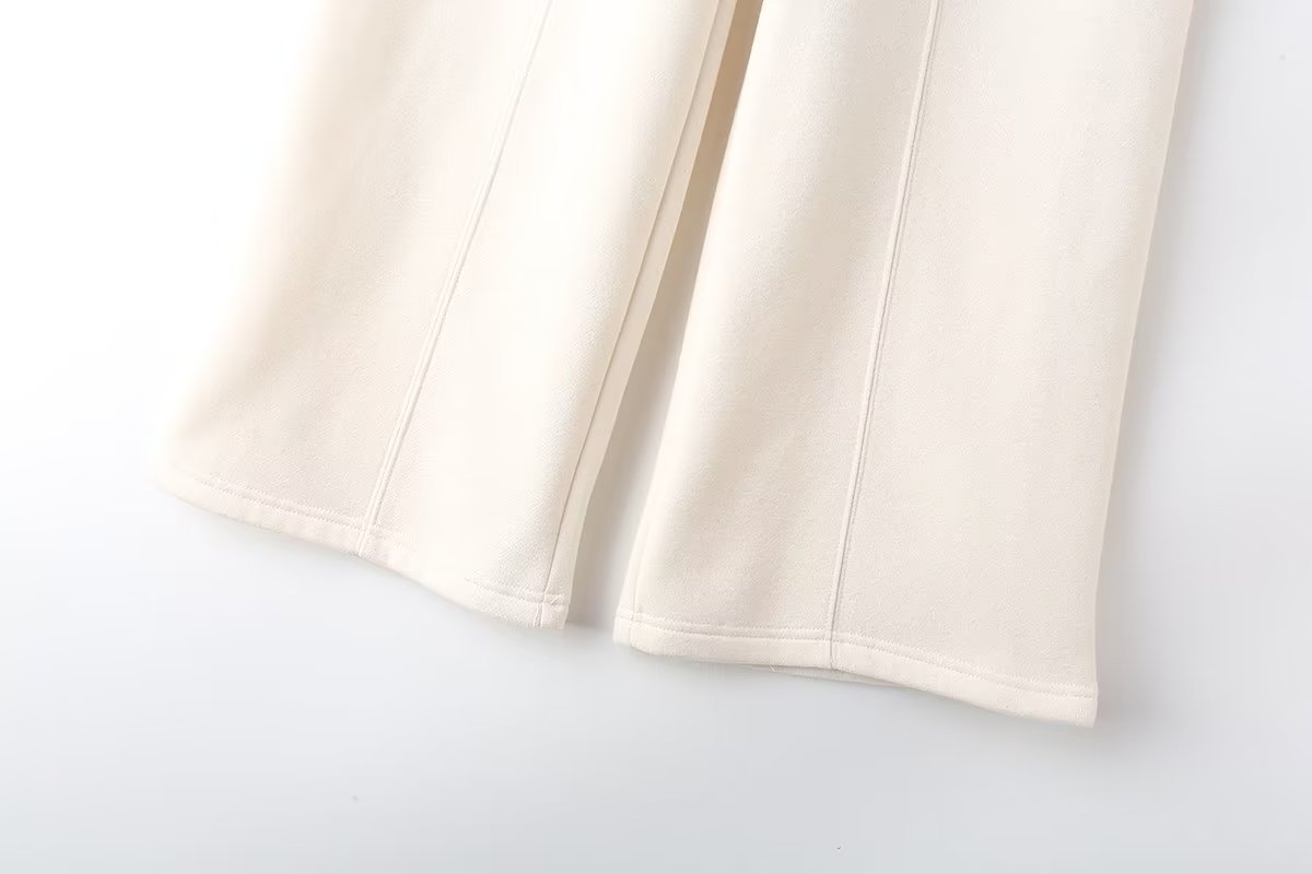 Completo pantaloni donna con giacca bomber e pantaloni in flanella_voghion.com