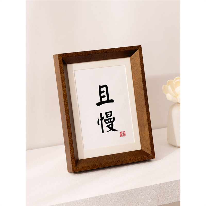 Solid wood photo frame with a high-end feel, 6 inches 7inch 8inch calligraphy and painting frame, empty frame for mounting, wall-mounted photo frame, DIY size Solid wood photo frame with a high-end feel, 6 inches 7inch 8inch calligraphy and painting frame, empty frame for mounting, wall-mounted photo frame, DIY size