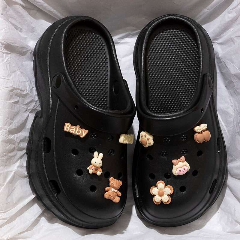 블랙 [토끼곰] 키높이 7.0/슬리밍-34-35 (33-34피트 권장)