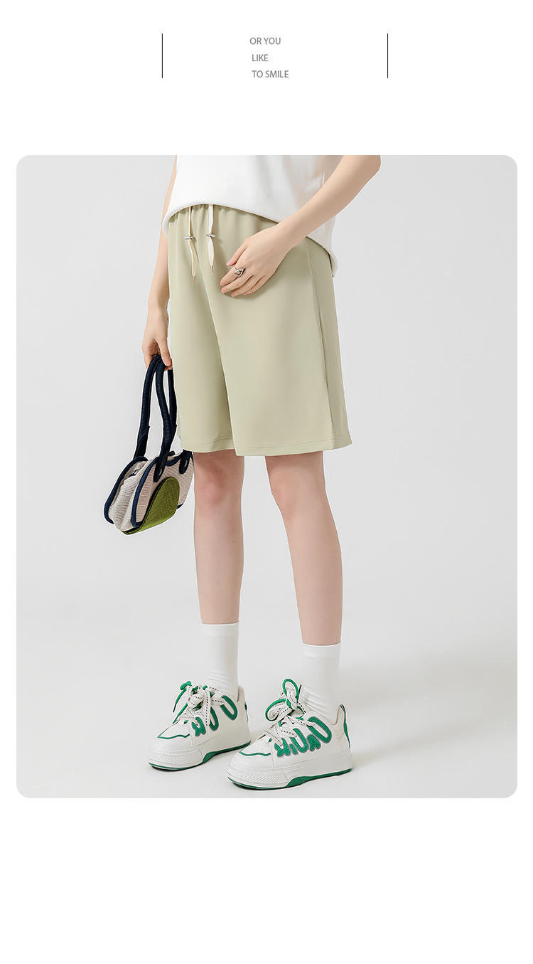 Maternity Pants Summer New Style Ice Silk Bell Bottoms Shorts Outerwear Sweatpants Five-minute Pants Hot Sellers Maternity Pants
