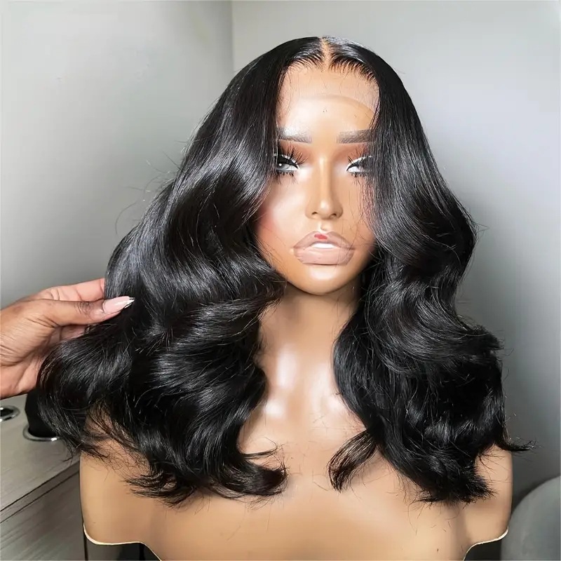 Synthetic Lace Wig Long Wavy Hair Extensions Versatile Styling_voghion.com
