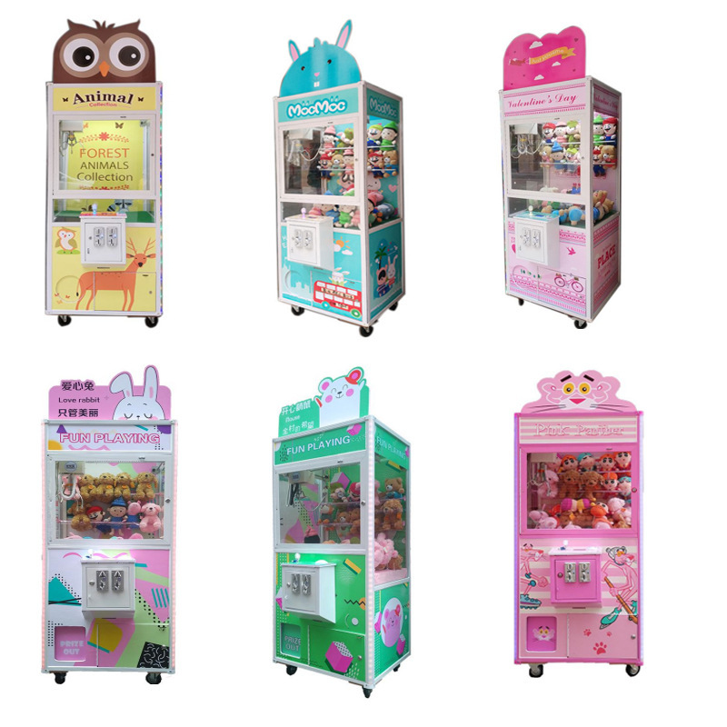 Máquina de muñecas Panyu fabricante comercial agarrar la fuente de la máquina de muñecas monedas de juegos de muñecas de fijación de muñecas de fijación en línea de la máquina de muñecas