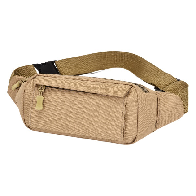 Waist bag men's casual sports new lightweight oxford cloth chest bag fashion Korean outdoor running shoulder messenger bag