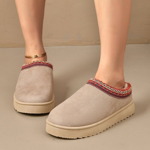Winter model large size thick sole and velvet toilead slippers for women 36-43TEMU