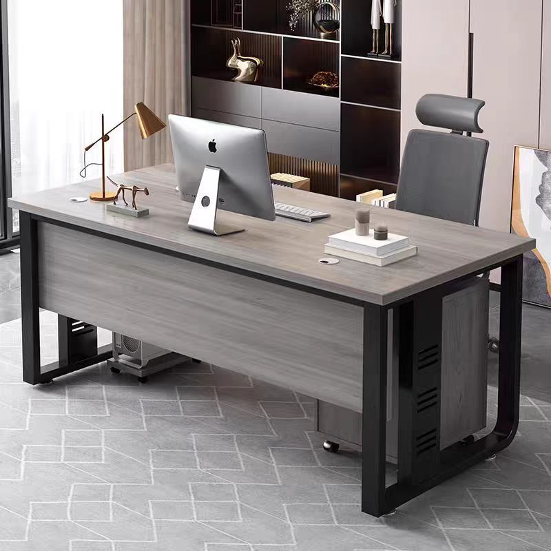 Simple Modern Executive Desk, Single-Person Office Desk, Home Computer Desk, Office Executive Desk, Manager Desk and Chair Set