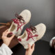 Thick-soled small size height-increasing sports shoes women's 2024 spring and autumn new genuine leather mandarin duck double lace-up forrest shoes