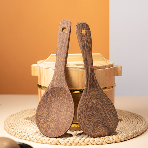 Chicken Wing Wood Spatula Set, All-Natural Wood Without Lacquer or Wax, Household Non-Stick Cooking Spatula, Stir-Frying Spoon, Kitchen Tool Set for Wholesale