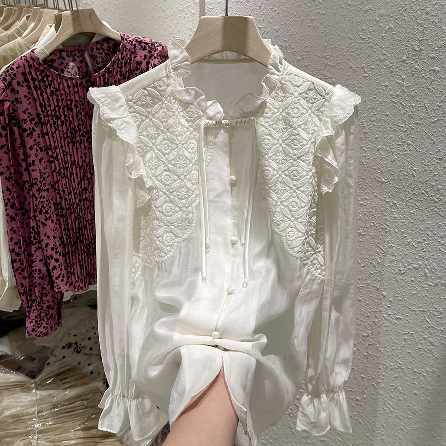 B8058 650K ÁO SƠ MI NỮ GUATDI MÙA XUÂN THU ĐÔNG PHỤC CỔ CỔ ĐIỂN THỜI TRANG NỮ G02 SẢN PHẨM MỚI