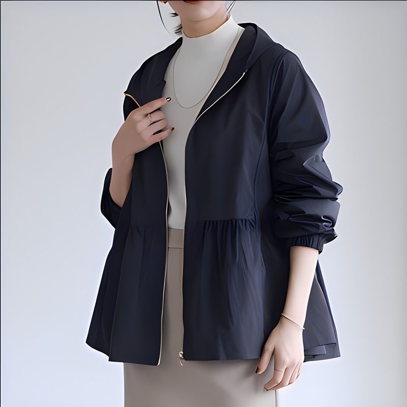 Hooded Coat Coat Women's 2025 Spring Autumn and Winter Cross-border New Lotte Loose Casual Little Jacket Cardigan