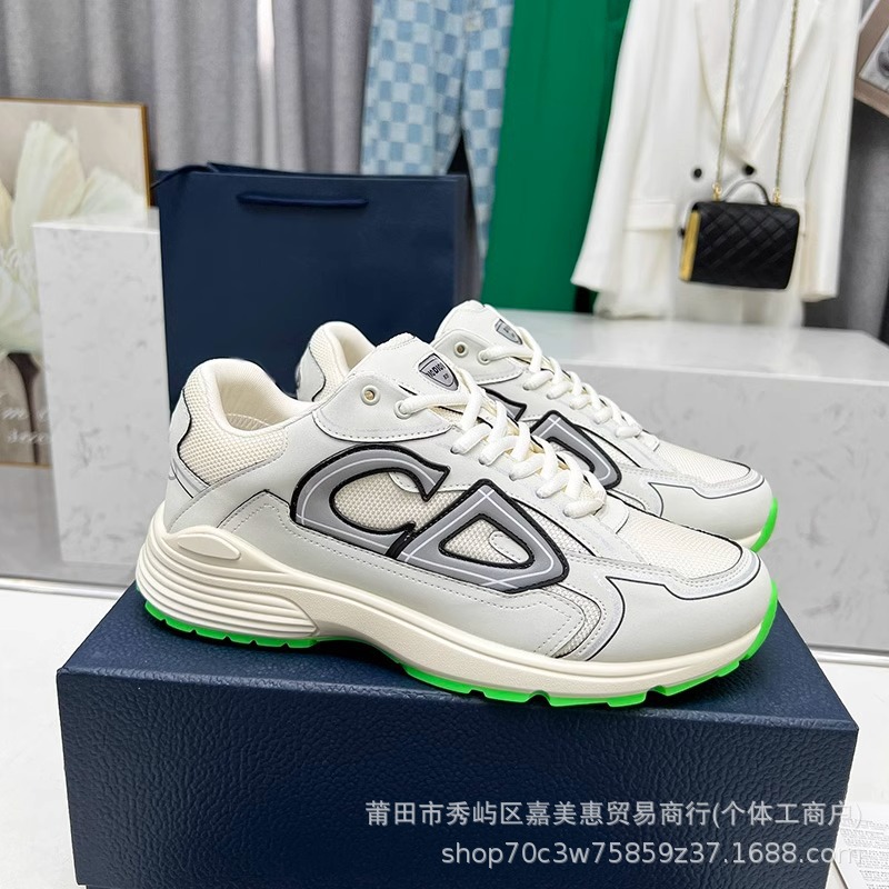 Zapatillas Deportivas Blancas Versátiles y Casuales con Aumento de Altura, Exclusivas para Europa y América, con Cordones, para Parejas, Modelo B30