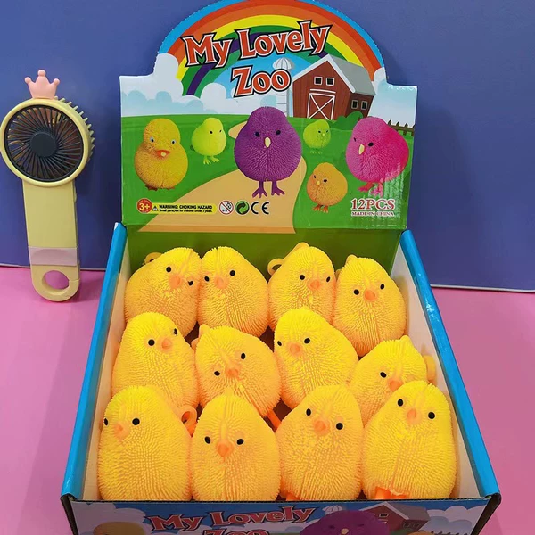 Glitter little yellow chicken