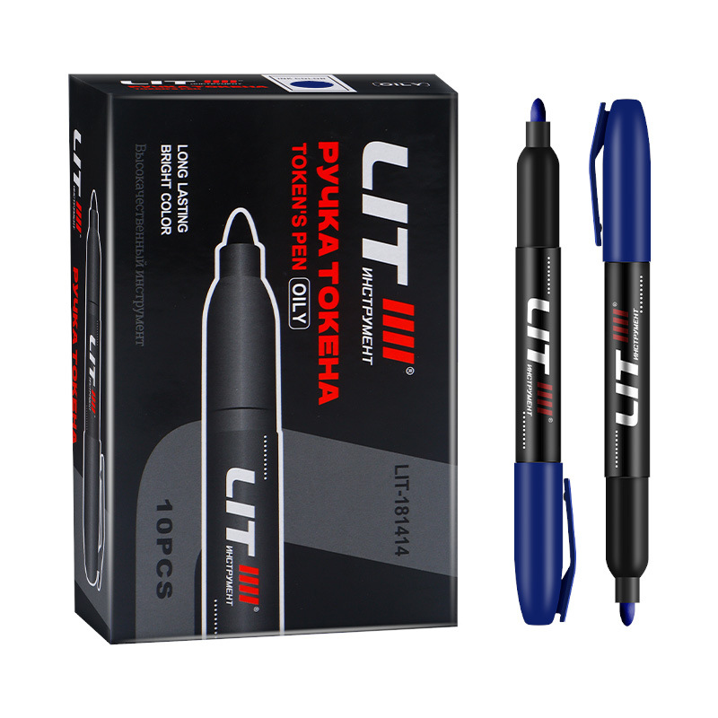 Marca de cabeza gruesa de gran capacidad de la pluma Hook marcador aceitoso a prueba de agua no se desvanece Marcador de Cabeza Grande transfronteriza Venta caliente