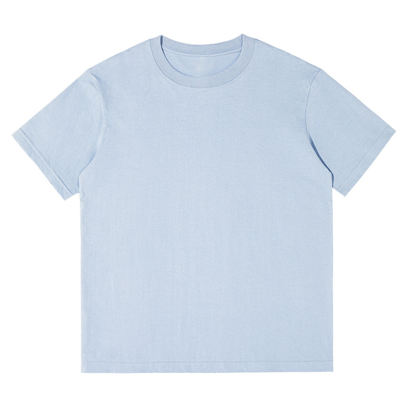 半袖tシャツ男230グラム重ポンド精櫛綿カップル純綿純色ゆるい半袖潮牌にシャツをかける|undefined