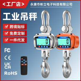 跨境新款电子吊秤3T5t直视挂钩秤吊磅CRANE SCALE 3000KG吊钩称5T