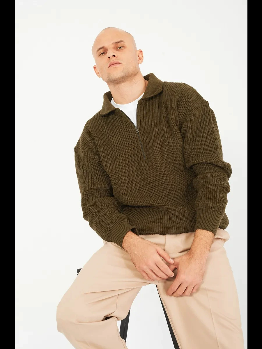 Мужской свитер с половинной молнией (Zip Sweater)