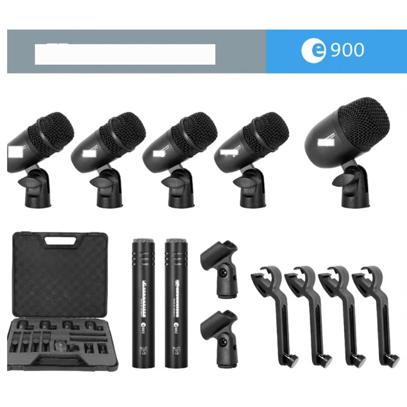 E900Xlr Drum Microphone Set Drum Music Wired Microphone Microphone Cross-Border Wireless Microphone