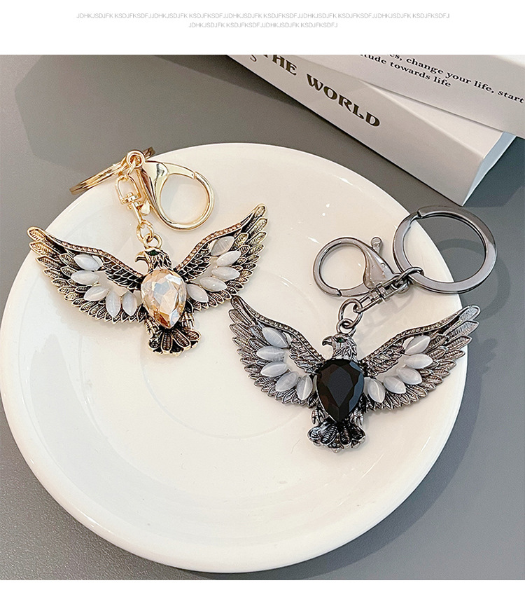Elegant Classical American Style Zinc Alloy Eagle Adults Men's Unisex Bag Pendant Keychain display picture 2