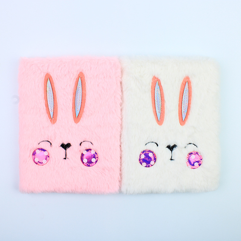 Nuevo creativo 32k cuadernos de peluche bordados lindos dibujos animados niños estudiantes juguetes regalos cuadernos transfronterizos