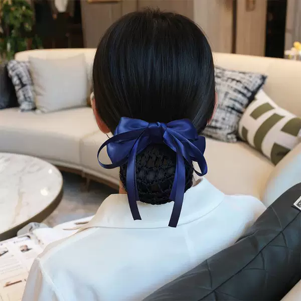 Elegant Bowknot Professional Nurse Hairpin for Bank and Hotel Front Desk Staff Work Hairstyle Hair Accessory