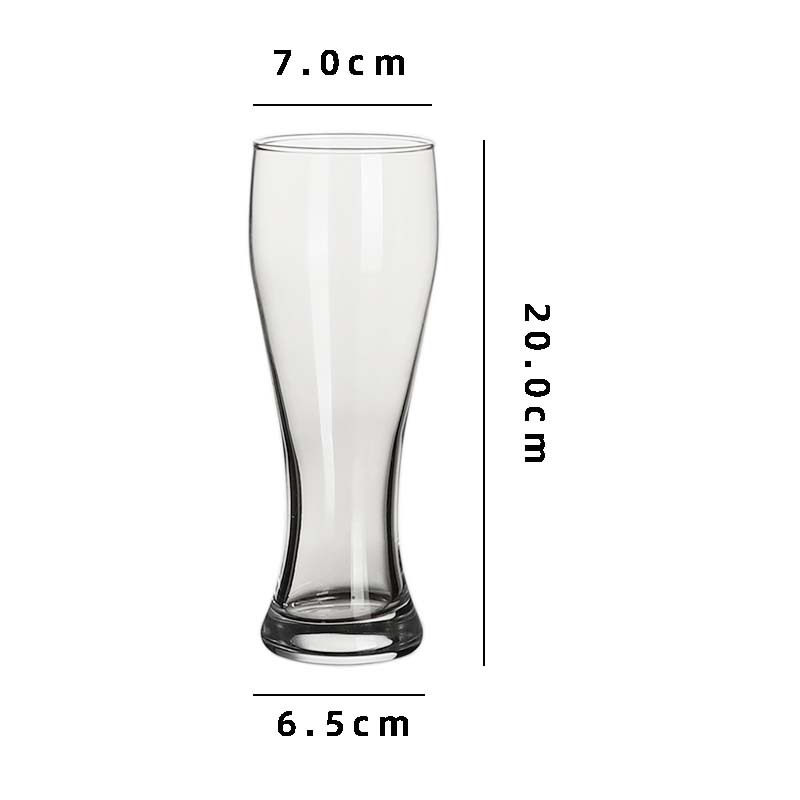 Taza de cerveza artesanal de cintura grande capacidad cintura de vidrio bar KTV taza de cerveza comercial taza de cerveza de trigo