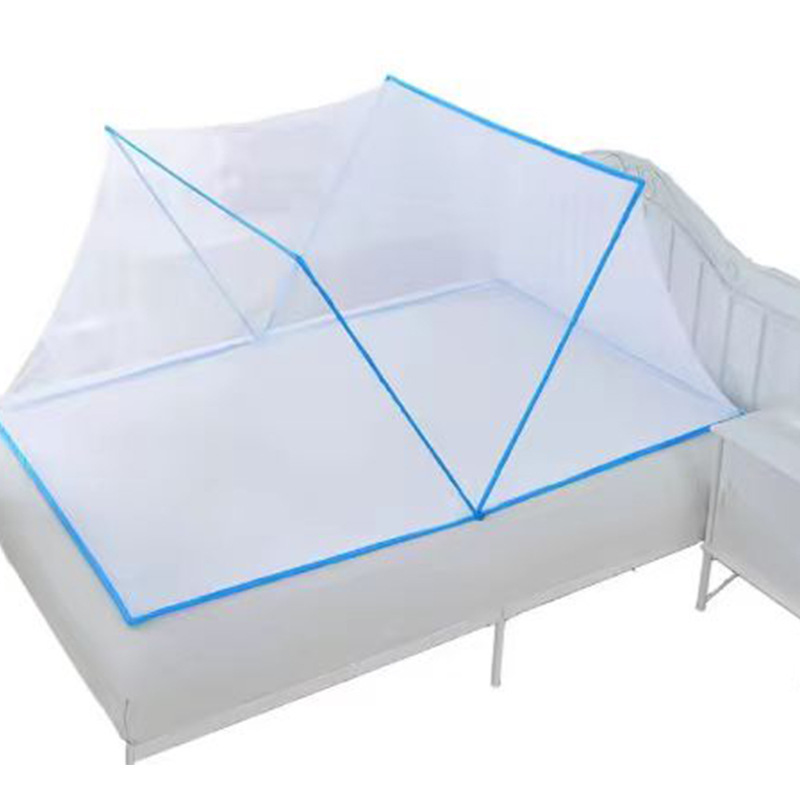 Mosquitero plegable sin instalación, para cama individual o doble, apto para dormitorio o estudiantes