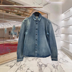 Dujia バージョン既製高品質 SLP ホーム新しいロゴ刺繍デニムジャケットルーズバージョン男性と女性のための同じスタイル