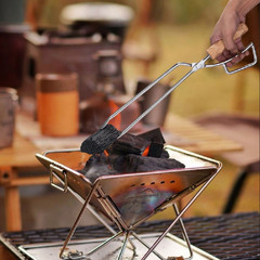 炭夾碳夾皮革套壁爐夾子套收納包木炭夾皮套燒烤焚火鉗保護套