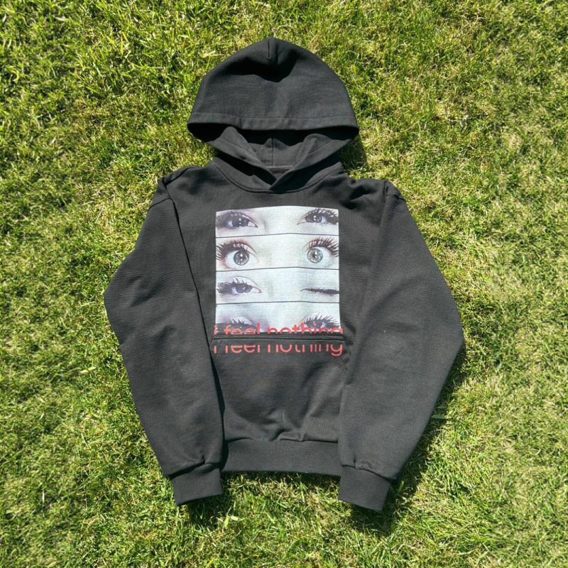 Men's Clothing Dark Print Sweatshirt Long Sleeved Pullover Hoodie Retro Jacket Street Trend Y2k European And American Ins Personality_viptrois.com