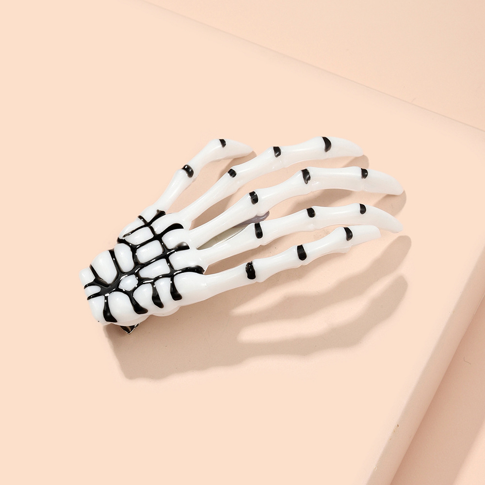 个性骷髅爪子  夸张鬼手爪网红边夹女式发夹一个