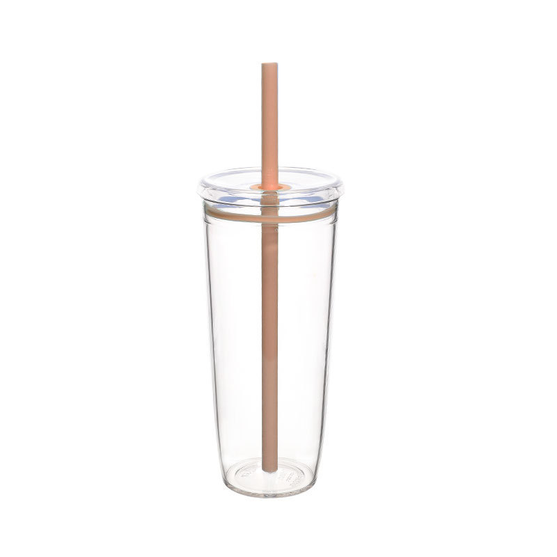厂家直供新款20oz单层tritan吸管杯  咖啡杯马卡龙多色简约水杯|undefined