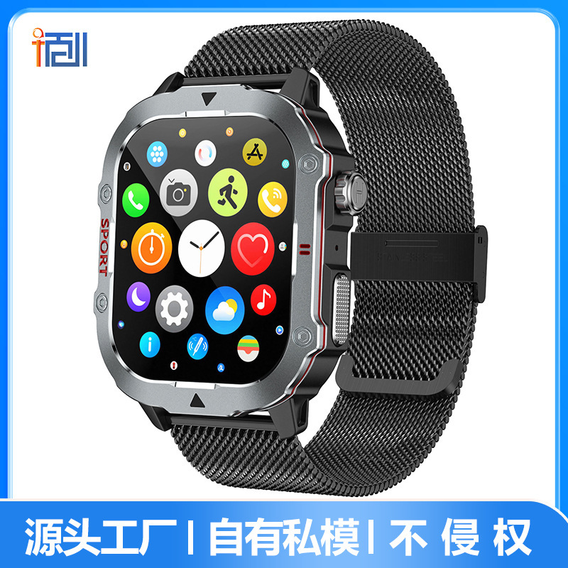 Popular Watch 2025 New Model Qx11 Three-Proof Outdoor Bluetooth Call Heart Rate Blood Pressure Monitoring Men's Sports Watch