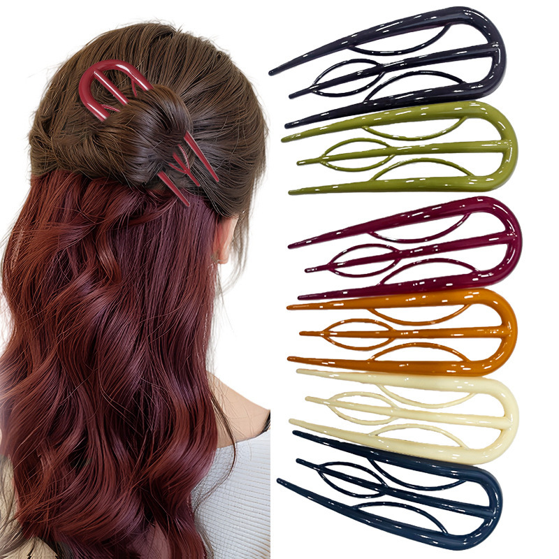 PCU tipo clip de cabello de alta sensación nuevo disco chino artefacto de cabello de estilo antiguo clip de cabello de rama simple clip de cabello image 22