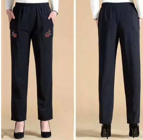 여름용 여성용 자수 바지